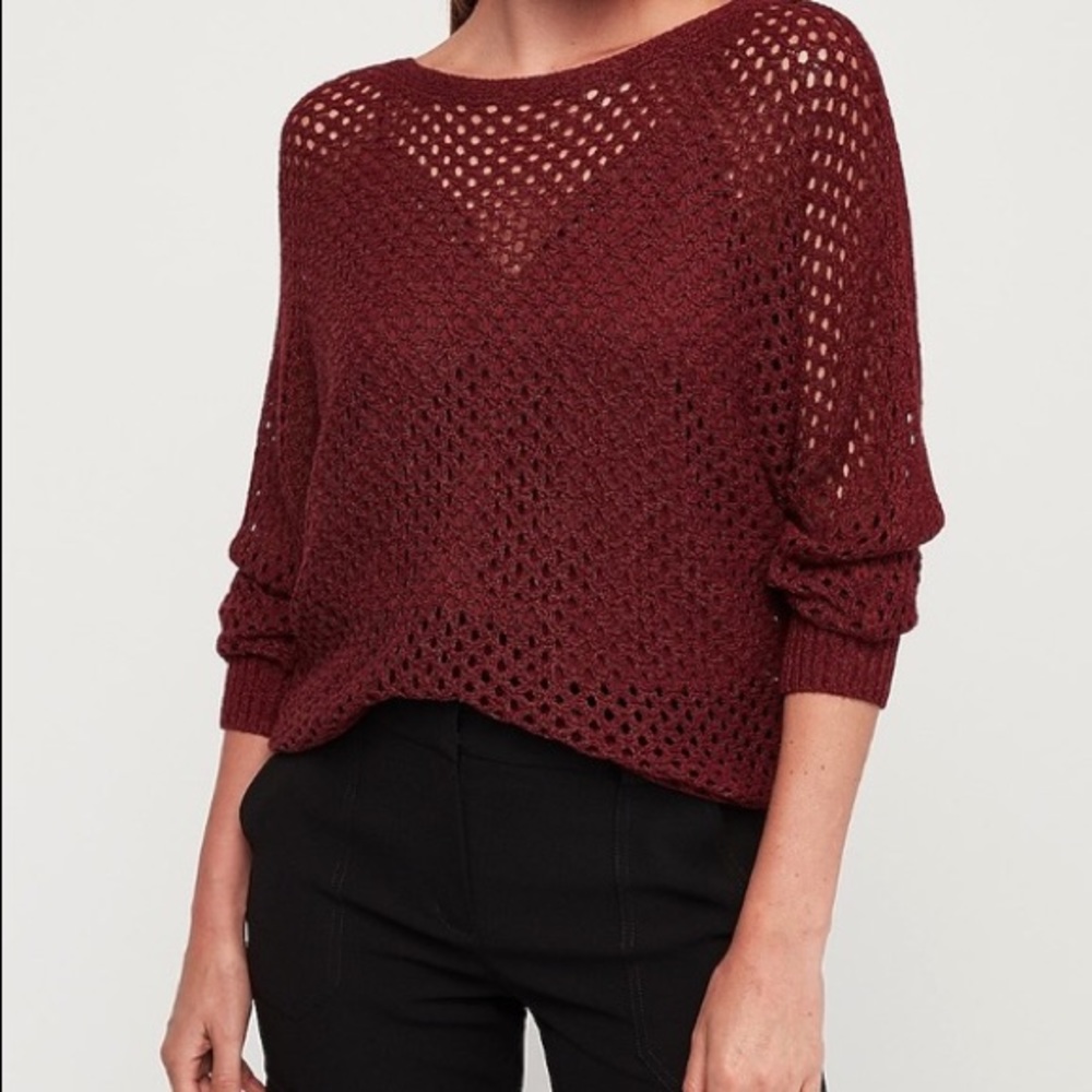 Open Knit Sweater Express NWT S